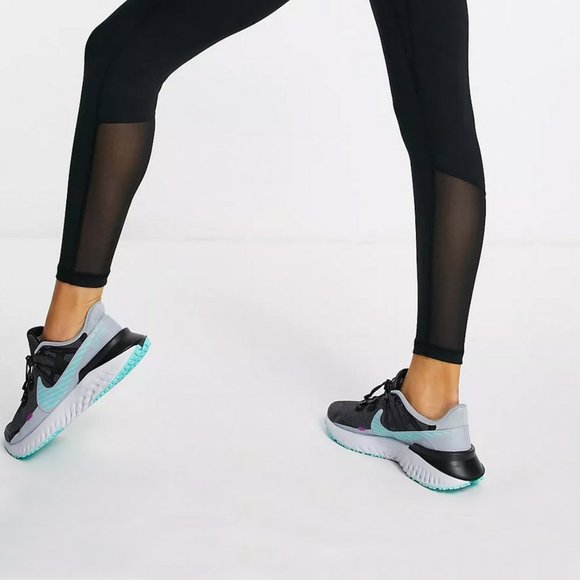 NWT NIke Dri FIt  HIigh Waist Black Training Pant Mesh Panel Pant Sz Medium - Picture 4 of 4